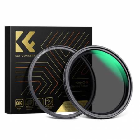K&F Concept KF4333 Nano-X MRC Fader - magnetyczny filtr szary zmienny, Variable ND2-32 (1-5 Stop), 77mm